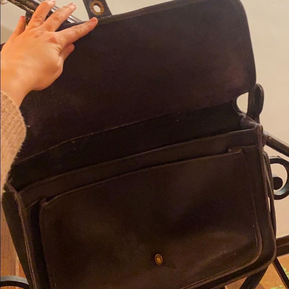 Vintage Coach black messenger laptop bag/ satchel - Picture 3 of 3